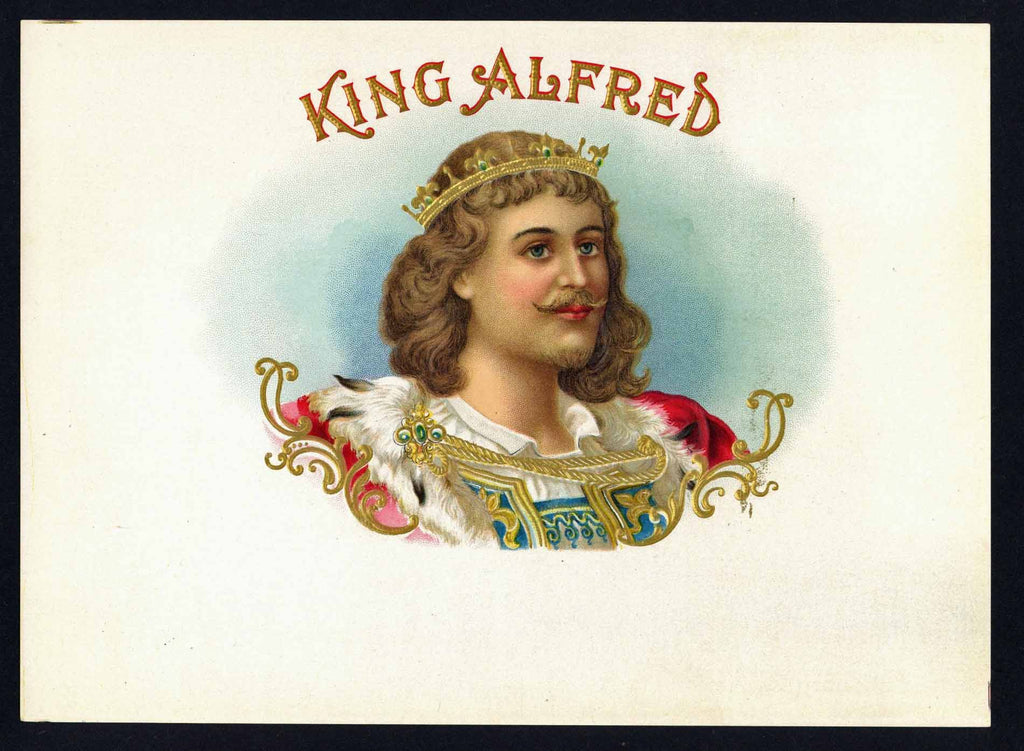 King Alfred Brand Inner Cigar Box Label