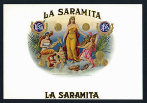 La Saramita Brand Inner Cigar Box Label