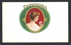 Thendora Brand Inner Cigar Box Label
