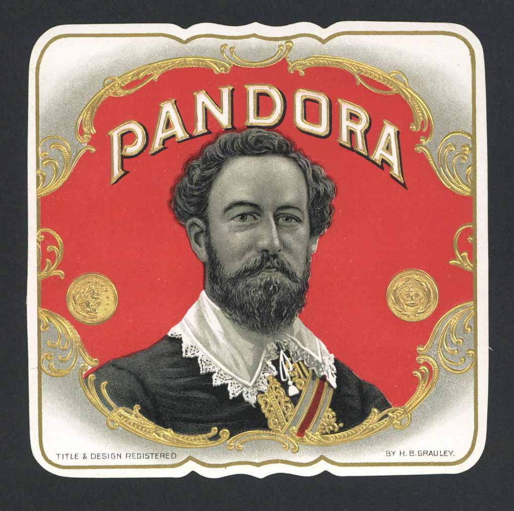 Pandora Brand Outer Cigar Label