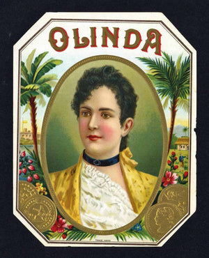 Olinda Brand Outer Cigar Box Label