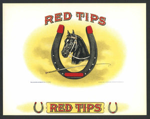 Red Tips Brand Inner Cigar Label