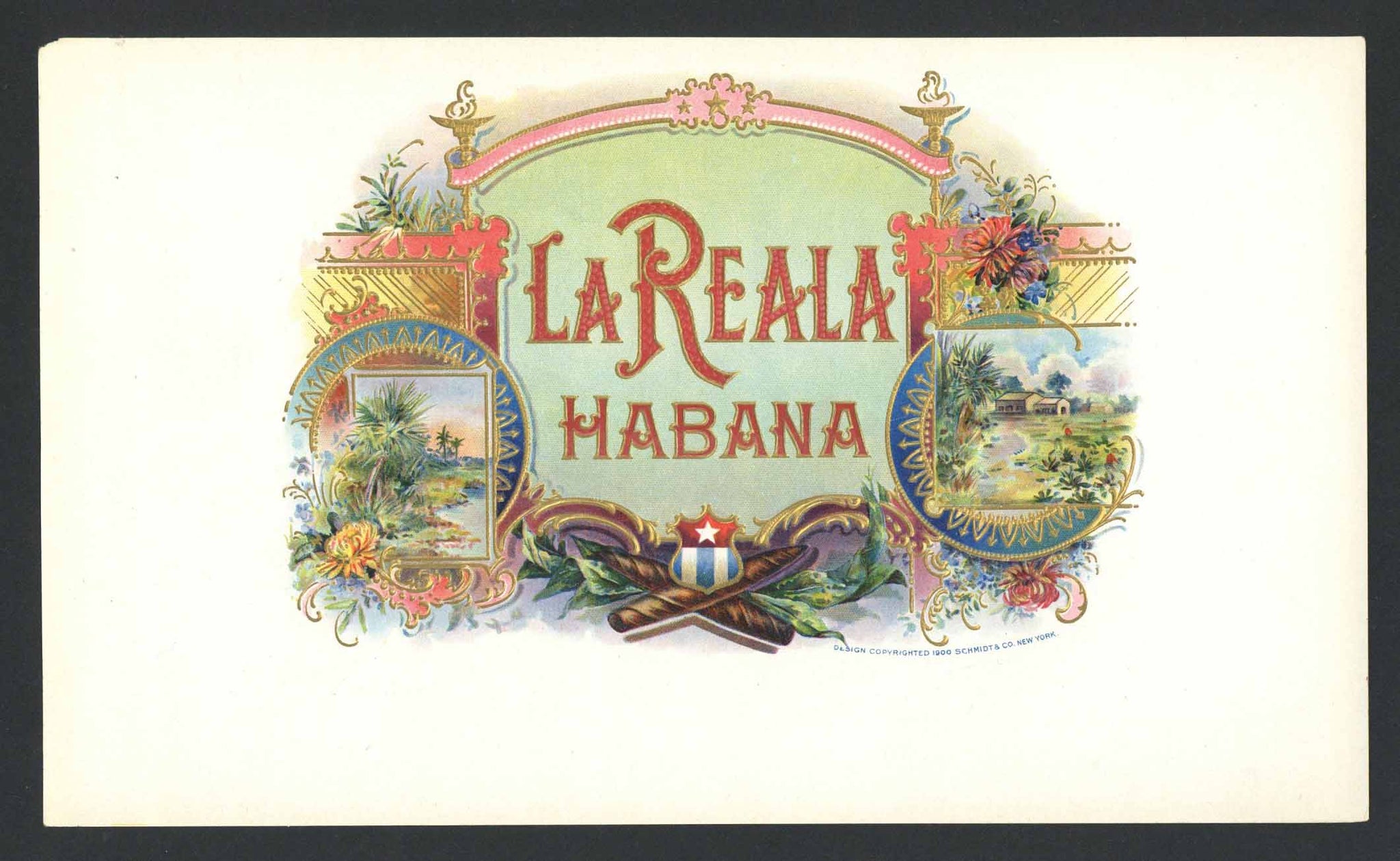 La Reala Habana Inner Cigar Box Label