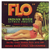 Flo Brand Vintage Florida Citrus Crate Label, g