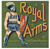 Royal Arms Brand Vintage Lake Wales Florida Citrus Crate Label