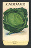 Cabbage Antique Stock Seed Packet