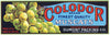 Colodor Brand Vintage Victor California Grape Crate Label