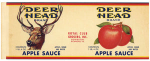 Deer Head Brand Vintage Richmond Virginia Can Label