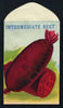 Intermediate Beet Antique Stock Seed Packet