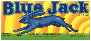 Blue Jack Brand Vintage Melon Crate Label