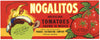 Nogalitos Brand Vintage Nogales Arizona Tomato Crate Label