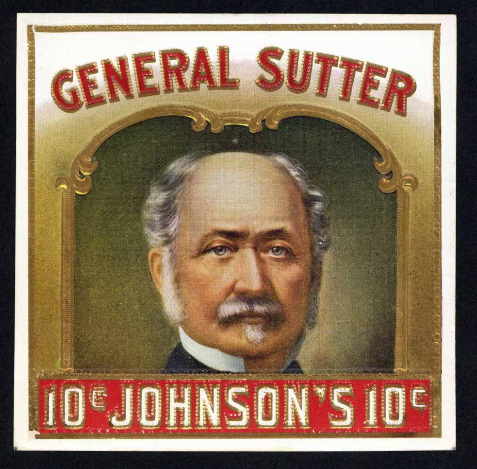General Sutter Brand Outer Cigar Label