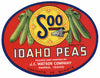 Soo Brand Vintage Parma Idaho Vegetable Crate Label