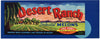 Desert Ranch Brand Vintage Imperial Valley Melon Crate Label, large
