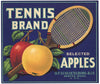 Tennis Brand Vintage Washington Apple Crate Label