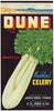 Dune Brand Vintage Canal Point Florida Celery Crate Label
