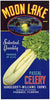 Moon Lake Brand Vintage Pahokee Florida Celery Crate Label