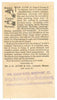 Victorian Trade Card, Ayers Cherry Pectoral, Westport Connecticut