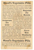 Victorian Trade Card, Hoods Vegetable Pills, Lowell, Massachusetts