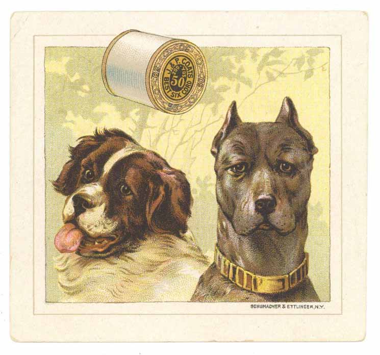 Victorian Trade Card, J. & P. Coats Thread