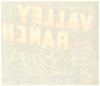 Valley Ranch Brand Vintage Phoenix Tuscon Arizona Egg Label, green