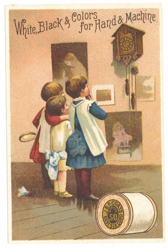 Victorian Trade Card, J. & P. Coats Thread