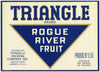 Triangle Brand Vintage Medford Oregon Pear Crate Label, 42 pounds