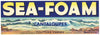 Sea-Foam Brand Vintage Huron California Cantaloup Crate Label