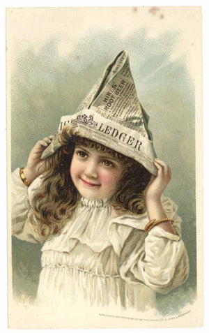 Victorian Trade Card, Hire's Root Beer, Cough Cure.
