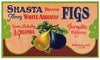 Shasta Brand Vintage Thermalito California Fig Crate Label