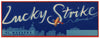Lucky Strike Brand Vintage Watsonville California Fruit Crate Label