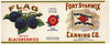 Flag Brand Vintage Fort Stanwix Blackberry Can Label