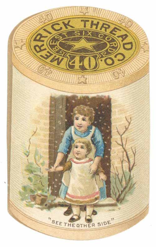 Victorian Trade Card, Merrick Thread Co.