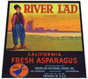River Lad Brand Vintage Asparagus Crate Label