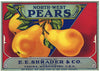 North-West Brand Vintage Yakima Washington Pear Crate Label