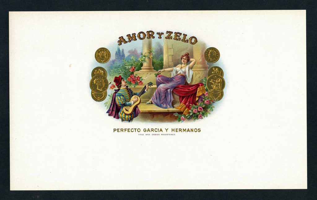 Amor Y Zelo Brand Inner Cigar Box Label
