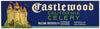 Castlewood Brand Vintage Centerville Vegetable Crate Label, Celery