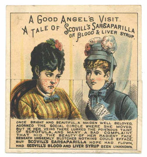 Victorian Trade Card, Blood & Liver Syrup, Metamorphic