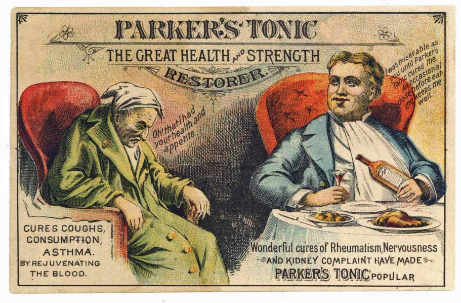 Victorian Trade Card, Parker's Tonic