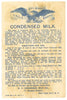 Victorian Trade Card, Eagle Condensed Milk