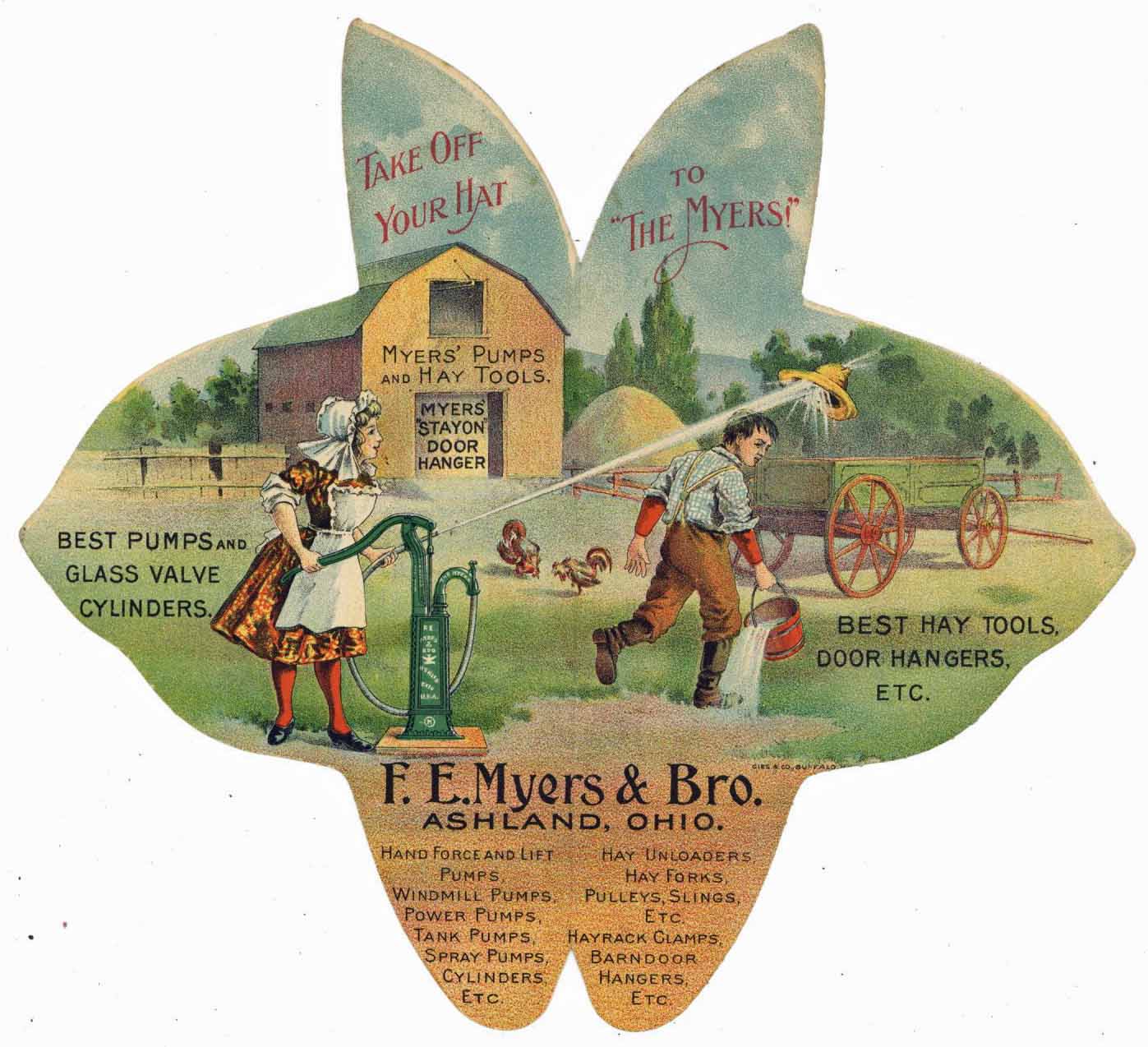 Victorian Trade Card, Meyers Pumps