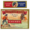 Captain Kidd Brand Vintage Brooklyn Cherry Soda Bottle Label