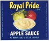 Royal Pride Brand Vintage Sebastopol Apple Sauce Can Label