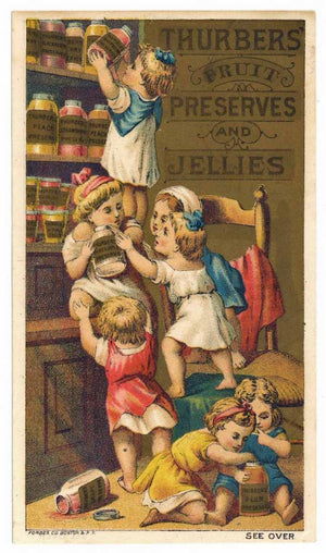 Victorian Trade Card, Thurbers Fruit Preserves