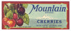 Mountain Brand Vintage Salem Oregon Cherry Crate Label