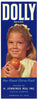 Dolly Brand Vintage Eustis Florida Citrus Crate Label