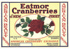 American Beauty Brand Vintage New Jersey Cranberry Crate Label, 1/4
