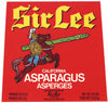 Sir Lee Brand Vintage Woodland Asparagus Crate Label