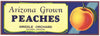 Arizona Grown Brand Vintage Elfrida Peach Crate Label