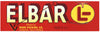 Elbar L- Brand Vintage Sanger California Produce Crate Label